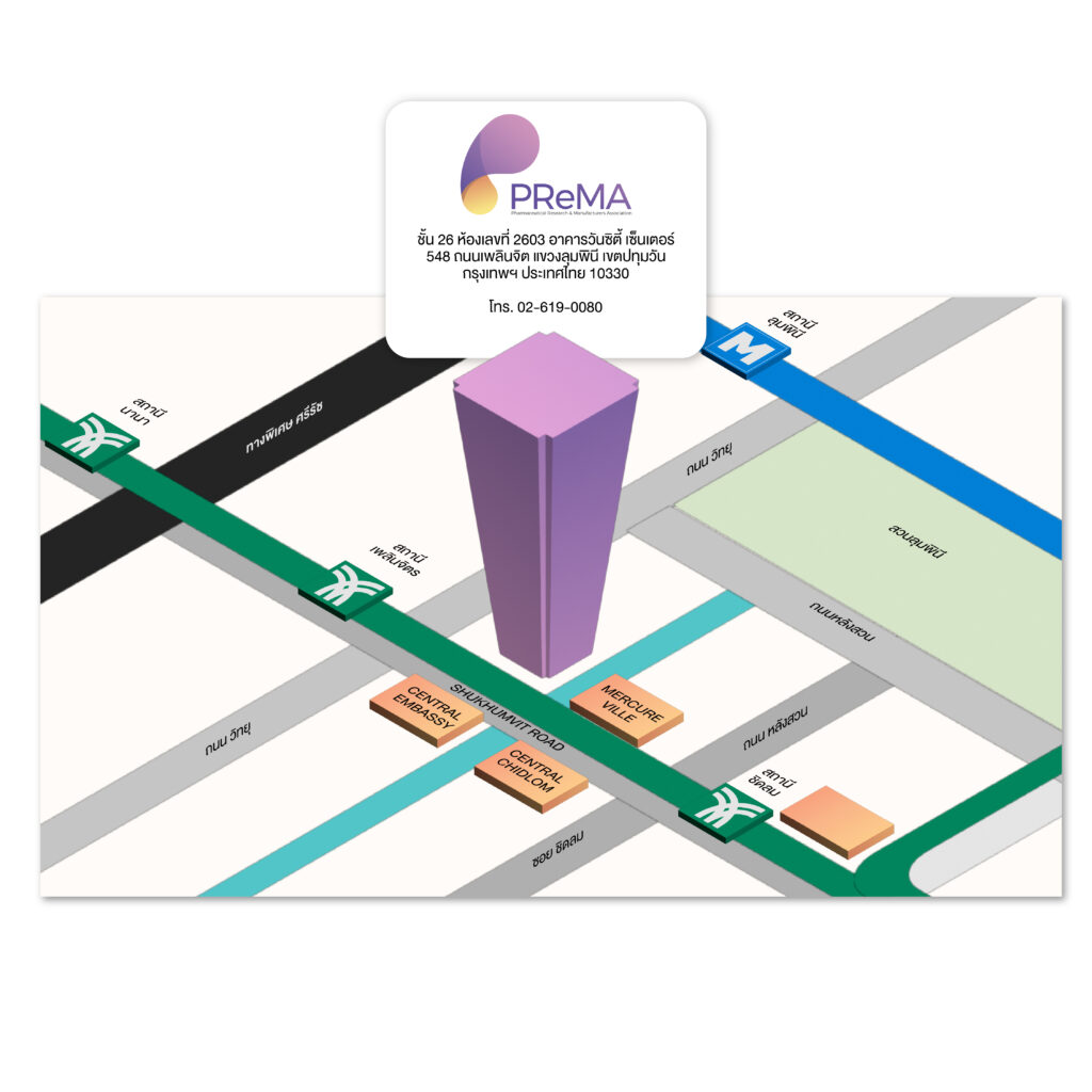 ติดต่อเรา - PReMA Pharamaceutical Research & Manufacturers